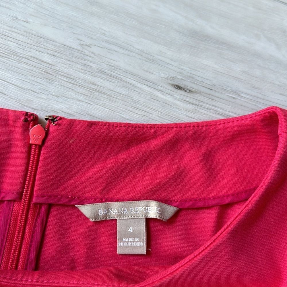 Banana Republic Ponte fit and flare dress Size 4 pink NWOT‎ in packaging - Picture 6 of 6